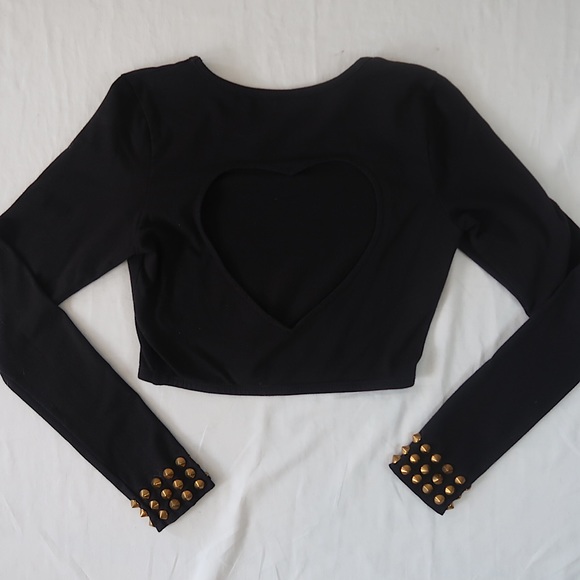 LF Stores | Studded Cuff Crop Top - Picture 7 of 7